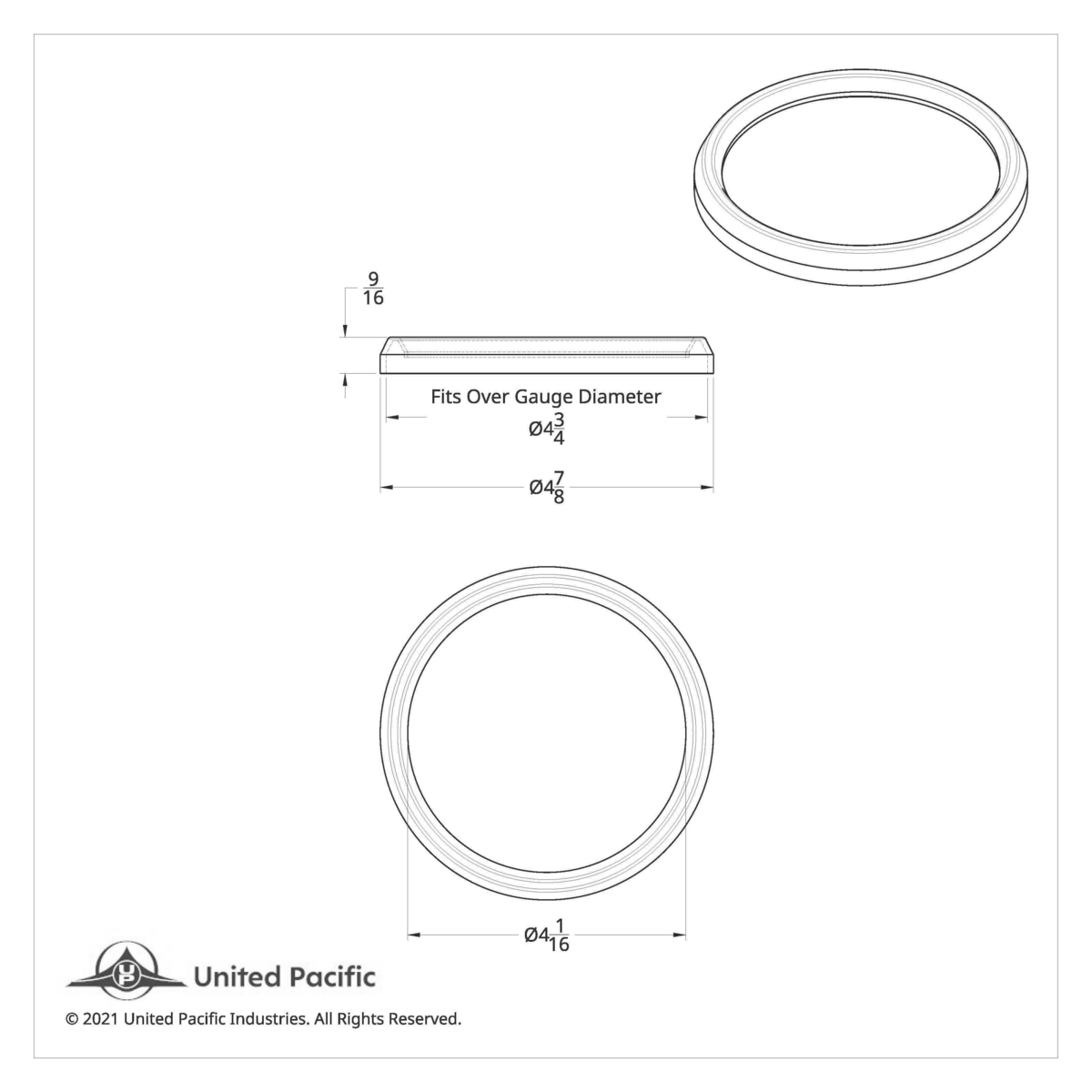 Speed/Tachometer Gauge Bezel For 1997-2010 Freightliner Century - Thumbnail 7