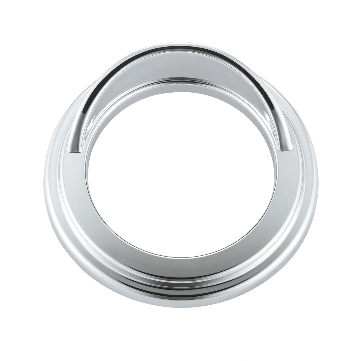 Chrome Small Gauge Bezel With Visor For Freightliner - Thumbnail 2