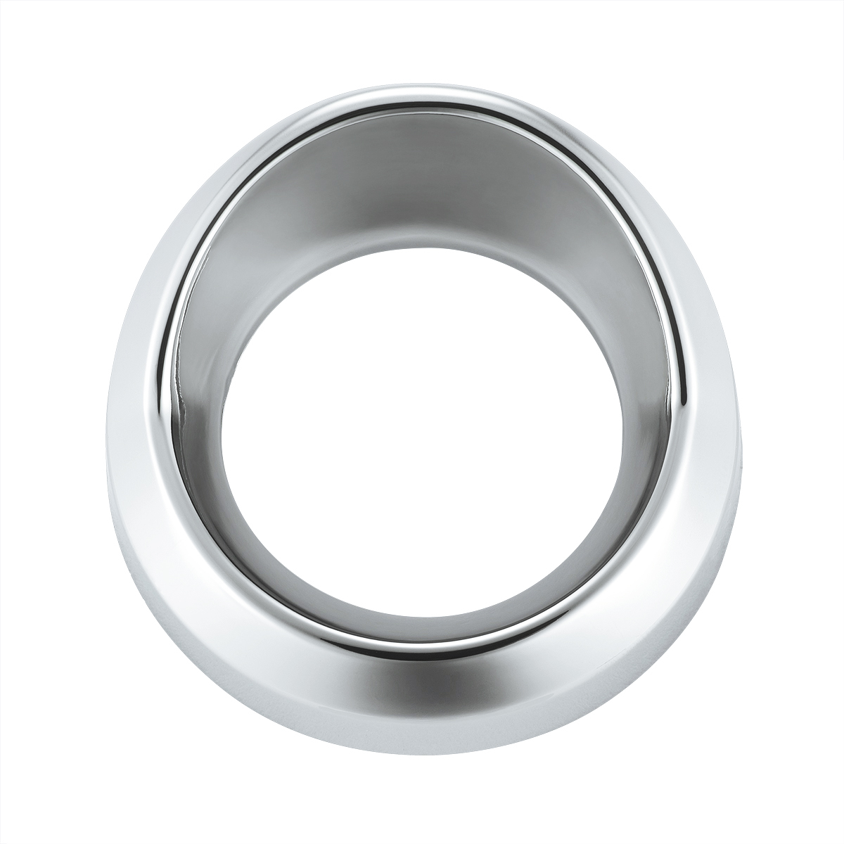 Chrome Plastic Small Gauge Bezel With Visor - Thumbnail 2