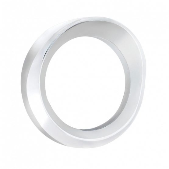 Chrome Plastic Speedometer/Tachometer Cover With Visor - Thumbnail 3