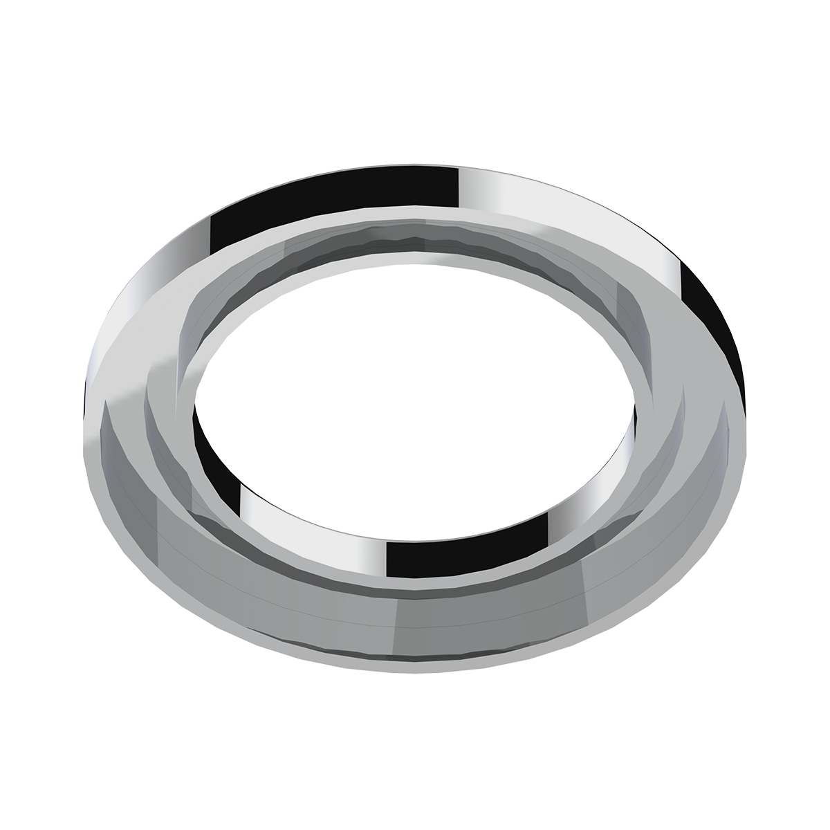 Chrome Plastic Small Gauge Bezel Without Visor For Freightliner - Thumbnail 4