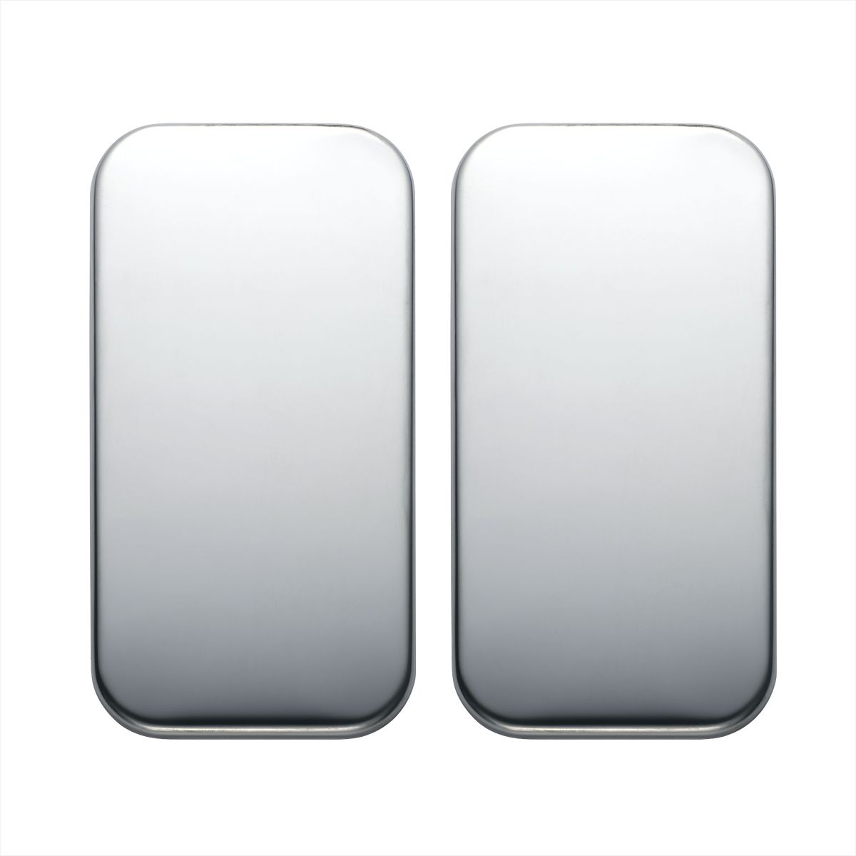 Freightliner Stainless Vent Door Cover - Plain (Card of 2)