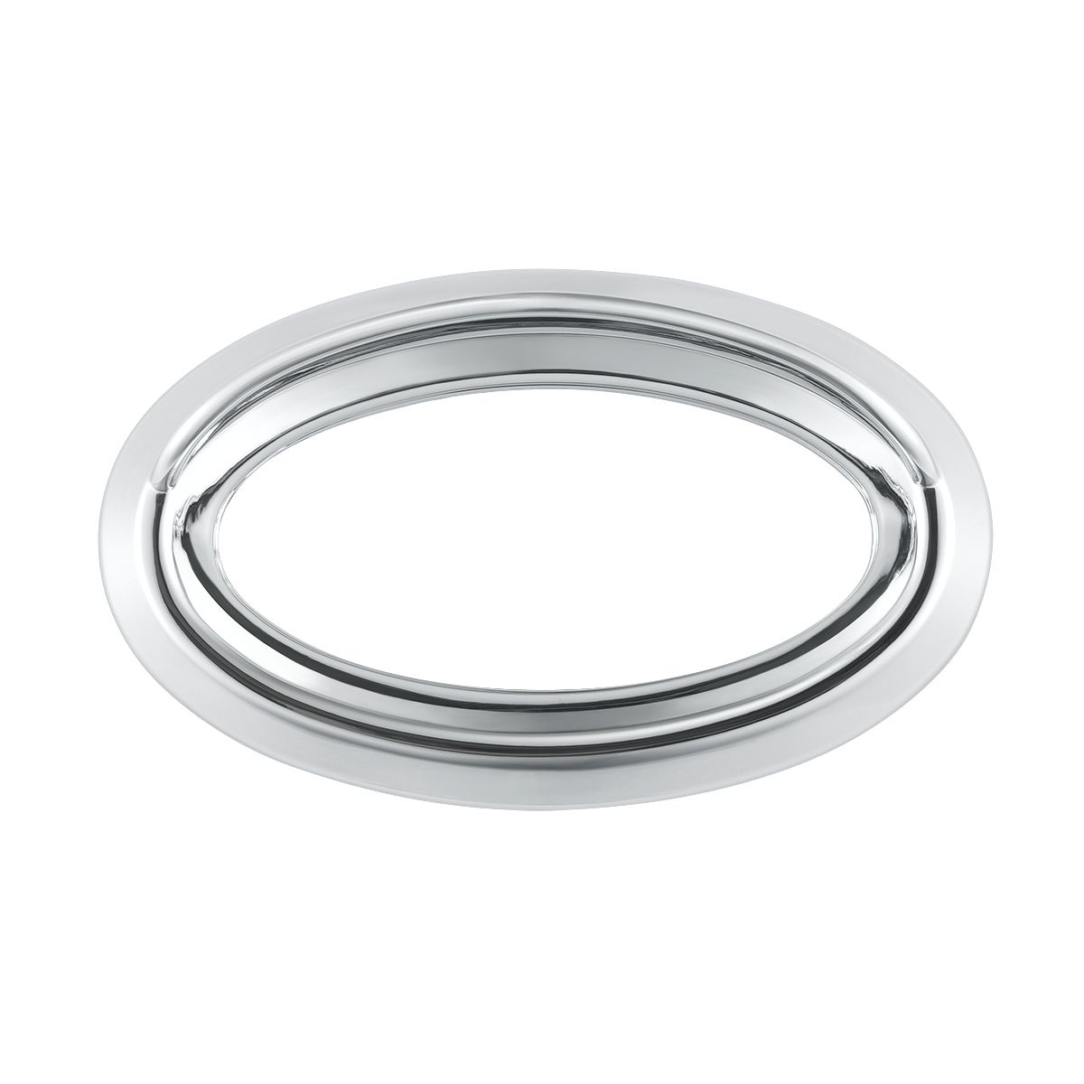 Chrome Bezel For 1-3/4" X 3/4" Peterbilt Glove Box Emblem