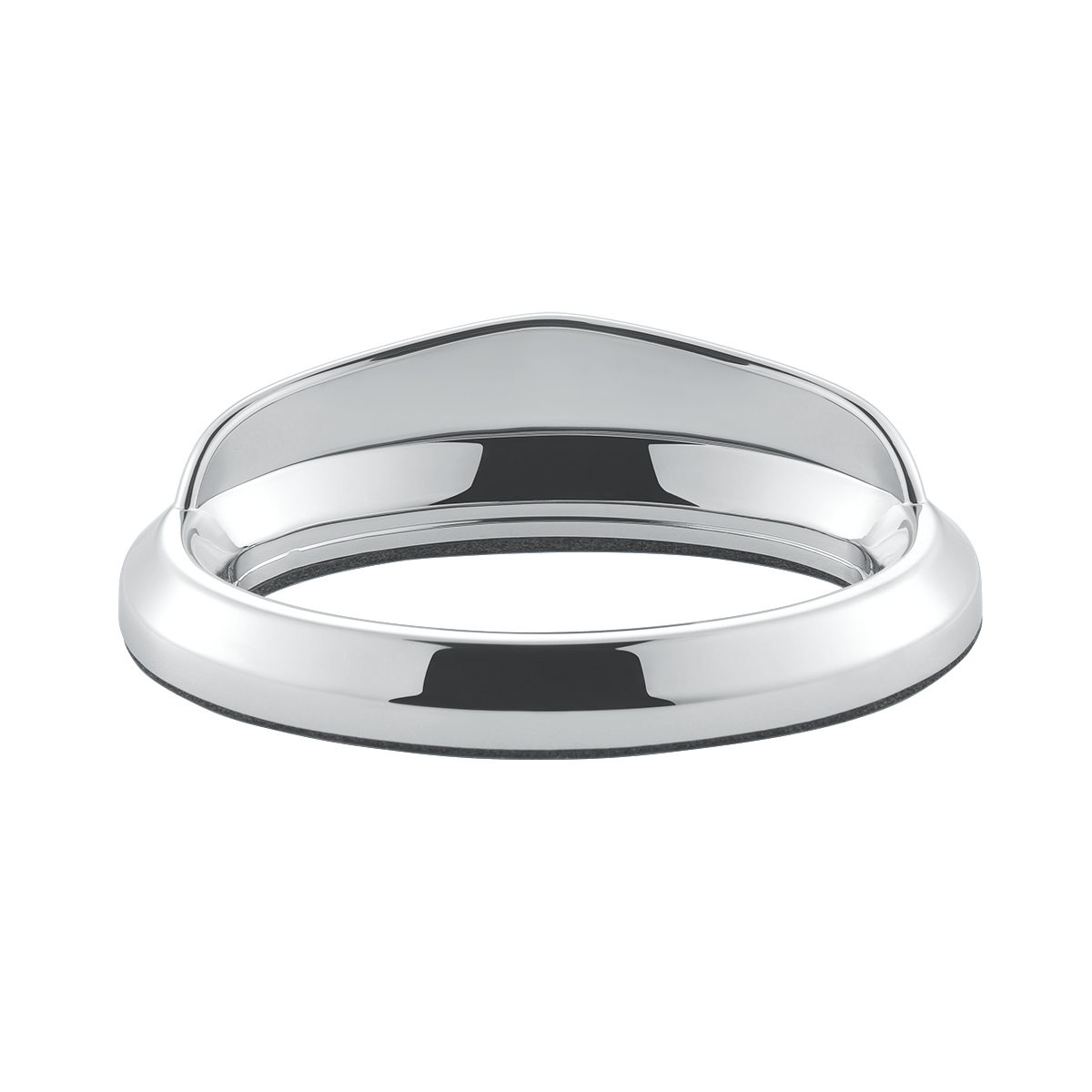 Chrome Bezel For 1-3/4" X 3/4" Peterbilt Glove Box Emblem - Thumbnail 2