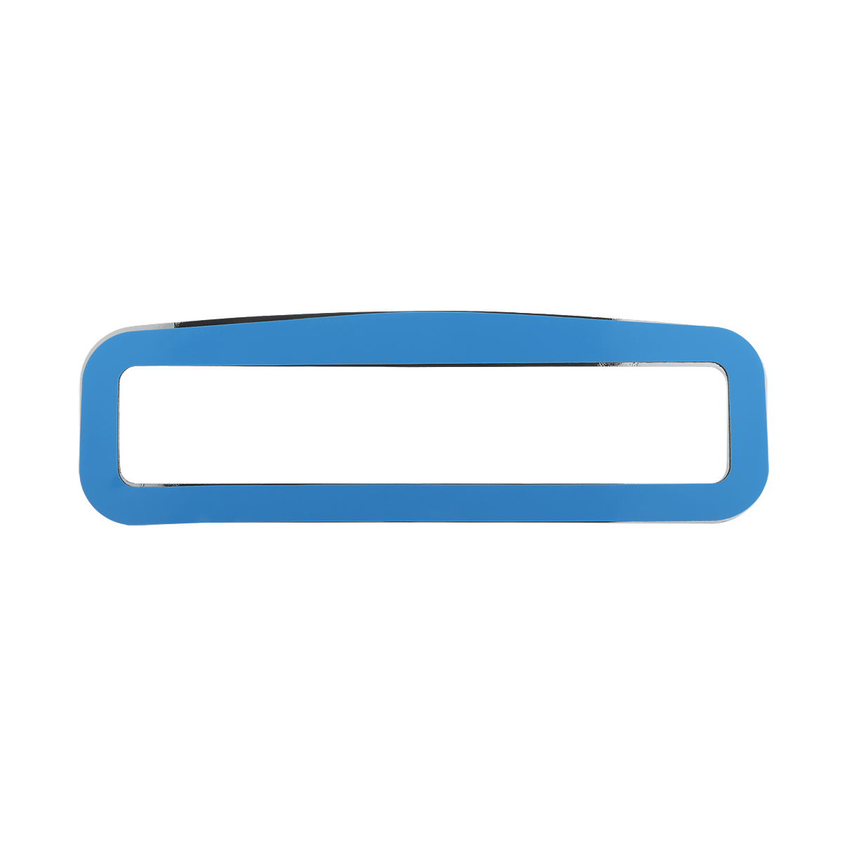 Chrome Bezel With Visor For 4-3/8" X 7/8" Kenworth Glove Box Emblem - Thumbnail 6