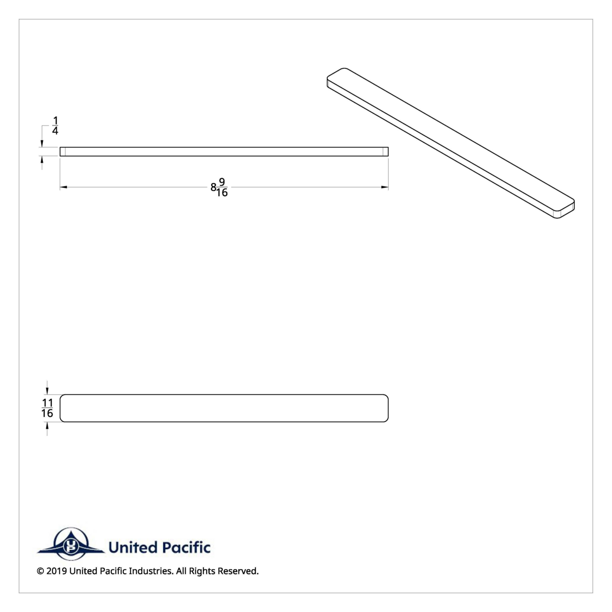 Freightliner Door Handle Insert (Card of 2) - Thumbnail 3