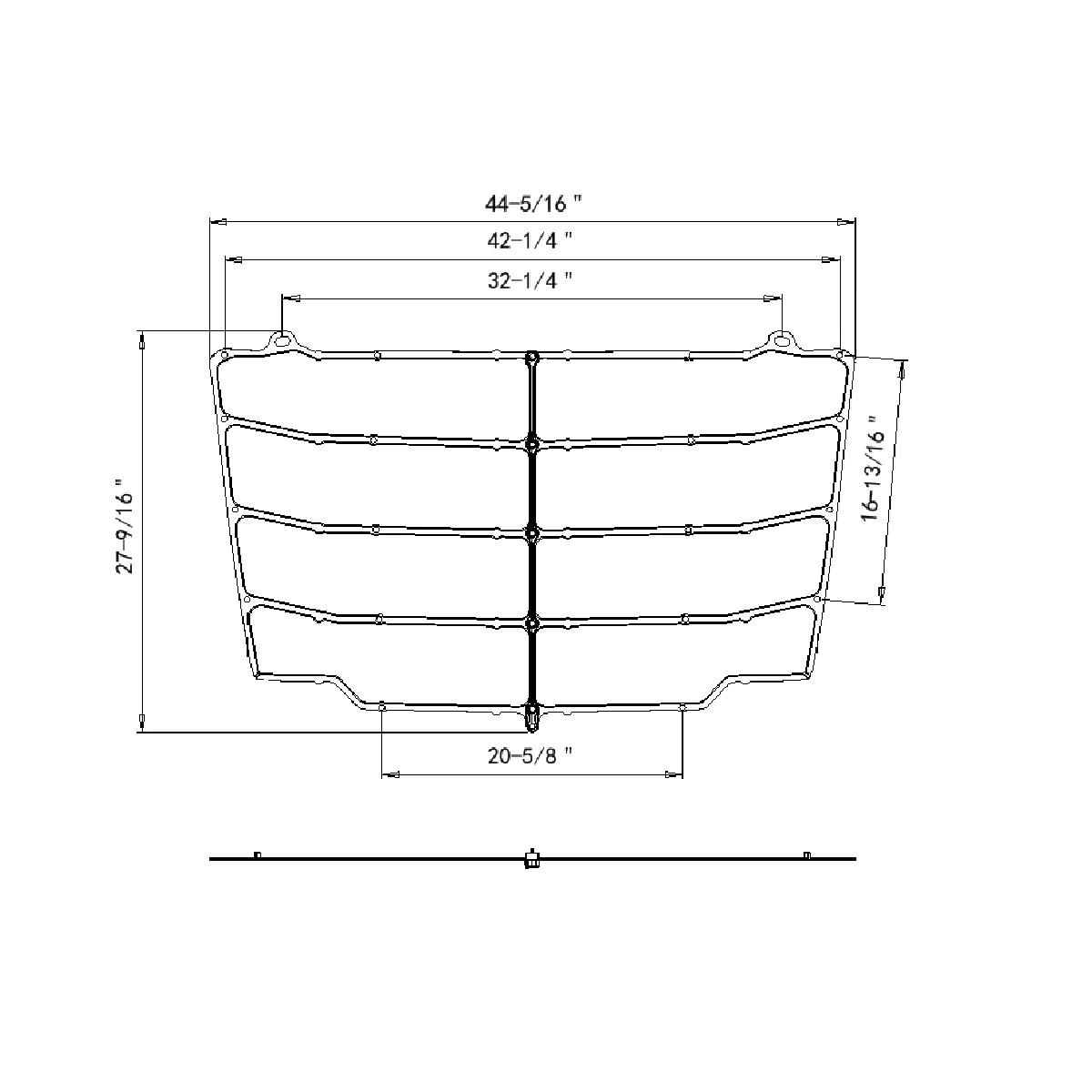 Steel Bug Screen For 2018-2024 Freightliner Cascadia - Thumbnail 4