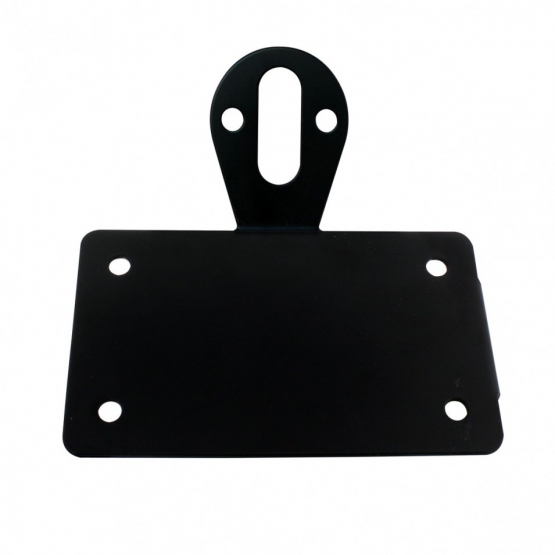 Black "Bobber" Motorcycle Style Horizontal Side Mount Light Bracket - Thumbnail 2