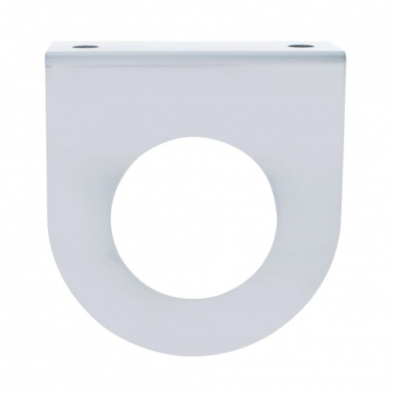 Stainless Light Bracket With Single 2" Light Cutout