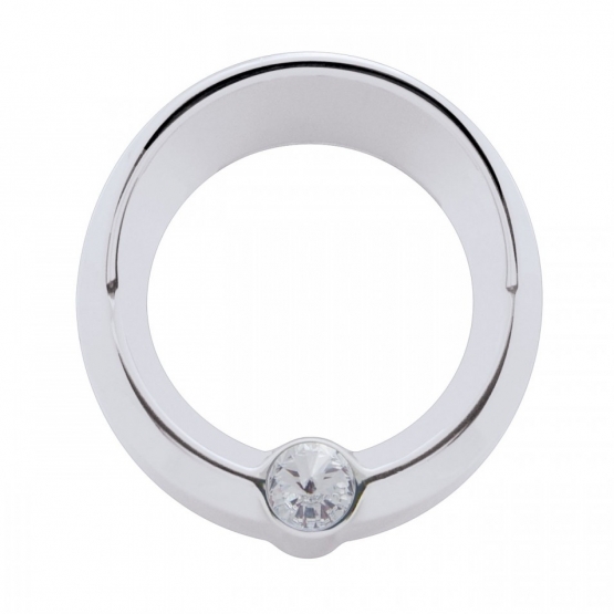 Signature Series Small Gauge Bezel With Visor For Freightliner - Clear Crystal