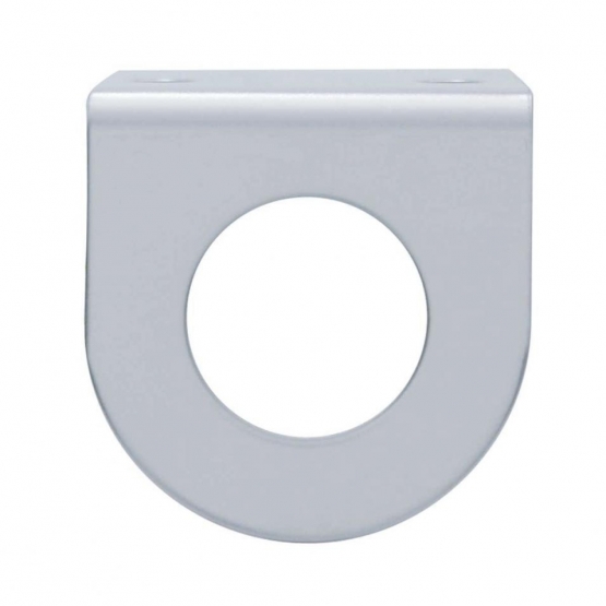 Stainless Mini Light Bracket With Single 13/16" Round Cutout (Bulk)