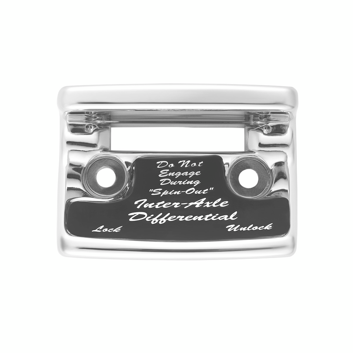 Chrome Plastic Axle/Differential Switch Guard With Glossy Sticker For 1990-2010 Freightliner Classic-Black - Thumbnail 6