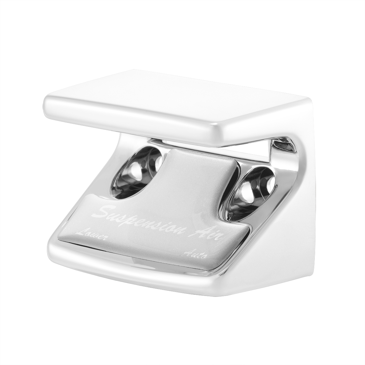 Chrome Plastic Suspension Air Switch Guard With Glossy Sticker For 1990-2010 Freightliner Classic-Silver - Thumbnail 4