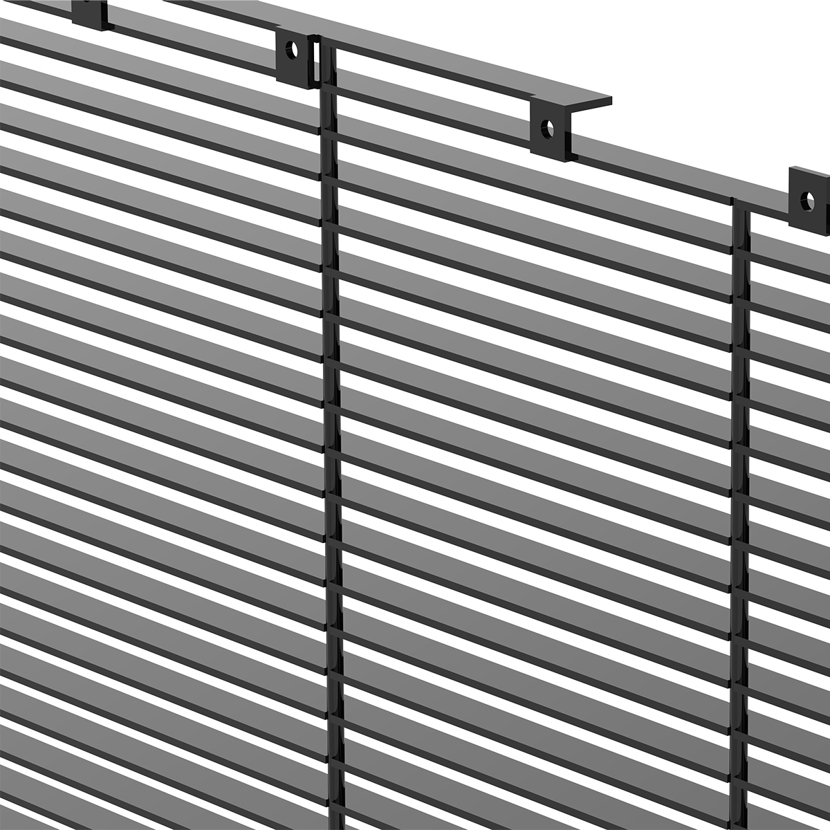 Aluminum Billet Style Grille Insert With Horizontal Bars For Peterbilt 389 - Thumbnail 3