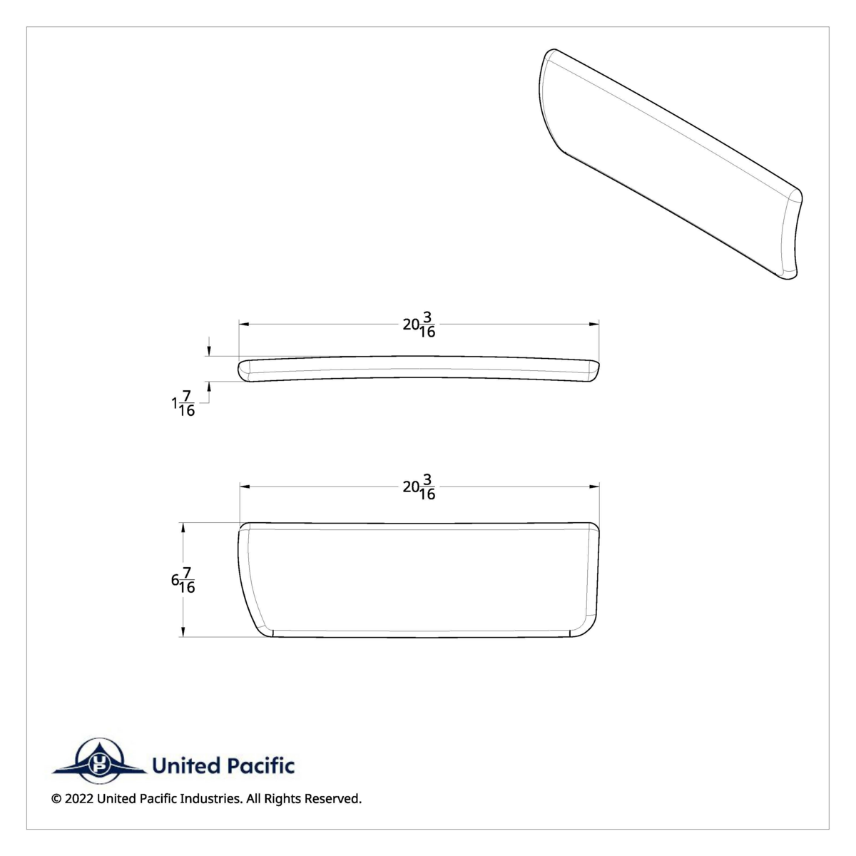 Freightliner Stainless Upper Dash Cover - Passenger - Thumbnail 5