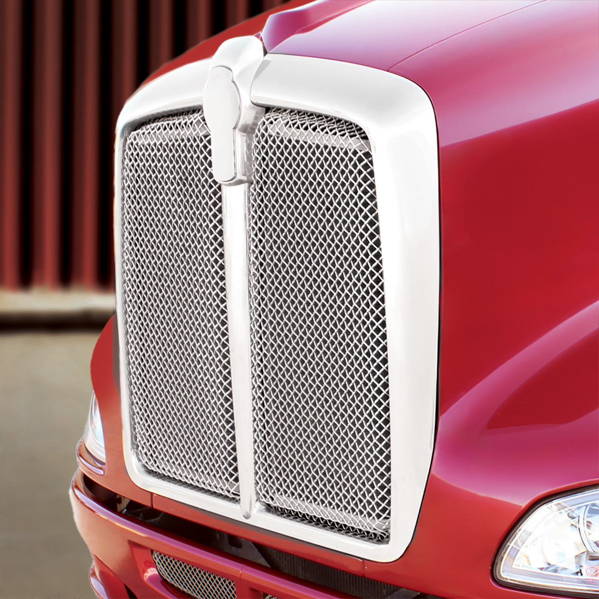 Chrome Grille Without Bug Screen For 2008-2016 Kenworth T660 - Thumbnail 2