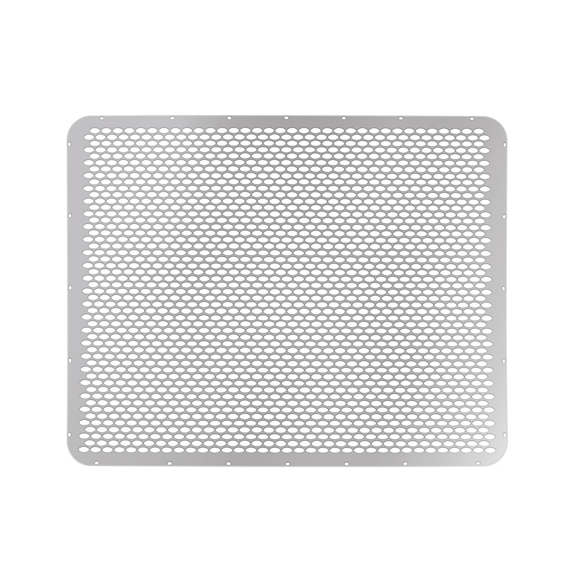 304 Stainless Grille Mesh For Peterbilt 379 With Short Hood - Alternating Oval Holes - Thumbnail 3