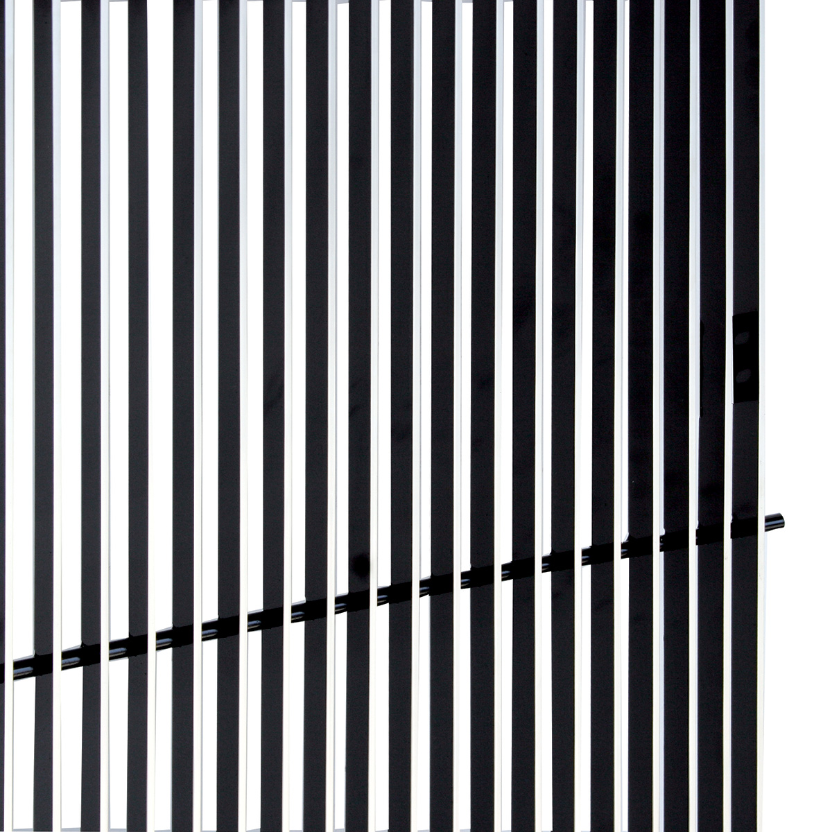 Aluminum Billet Style Grille Insert With Vertical Bars For Peterbilt 379 Extended Hood - Thumbnail 2