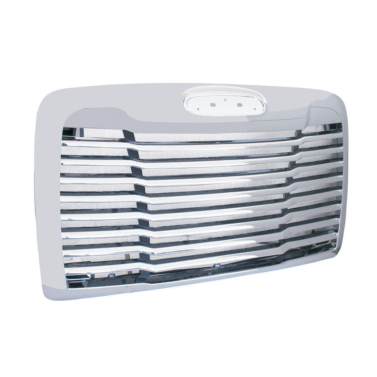 Chrome Grille With Bug Screen For 2005-2010 Freightliner Century - Thumbnail 3
