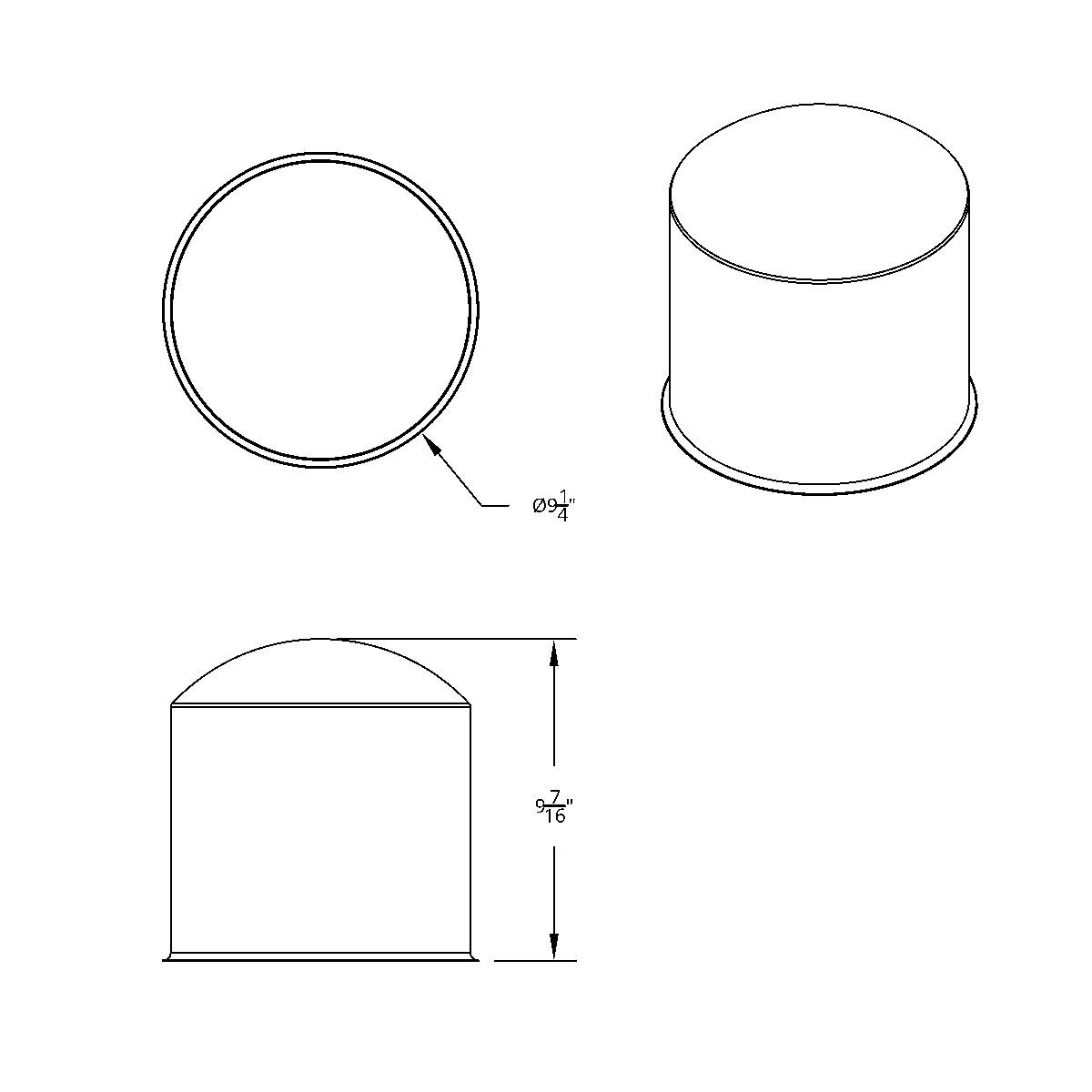 Rear Axle/Hub High Hat Only - Stainless - Thumbnail 2