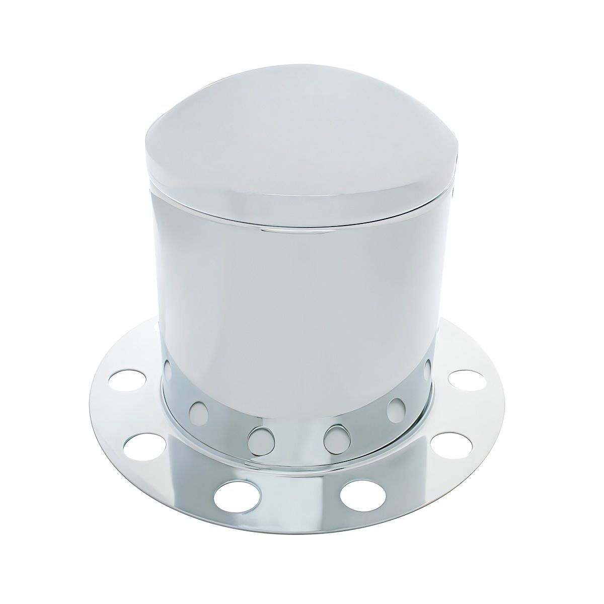 Stainless Dome Rear Axle Cover 3PC Kit For 33mm Nut Cover - Steel/Aluminum Wheel