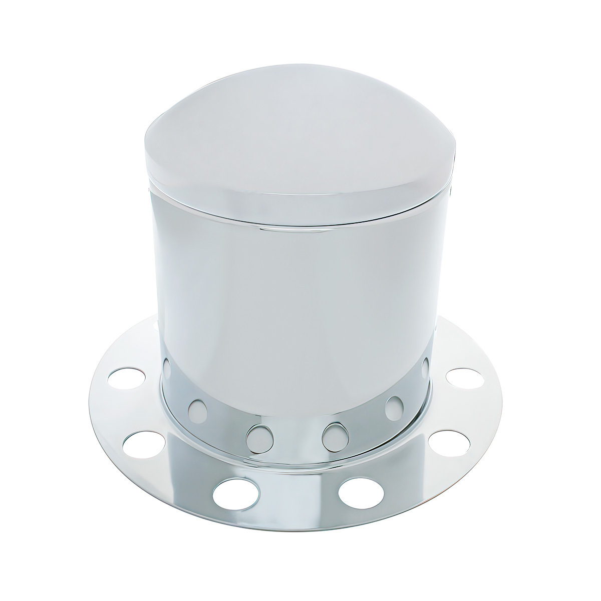 Stainless Dome Rear Axle Cover 3PC Kit For 33mm Nut Cover - Steel/Aluminum Wheel - Thumbnail 2