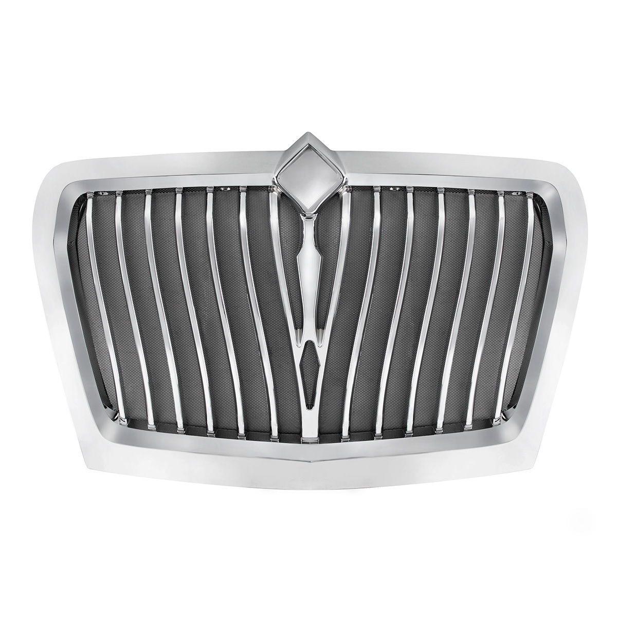 Chrome Curved Style Grille With Bug Screen For 2018-2025 International LT - Thumbnail 2