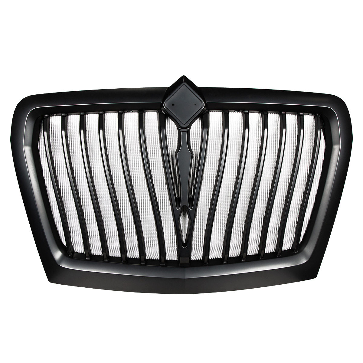 Black Curved Style Grille With Bug Screen For 2018-2025 International LT - Thumbnail 2