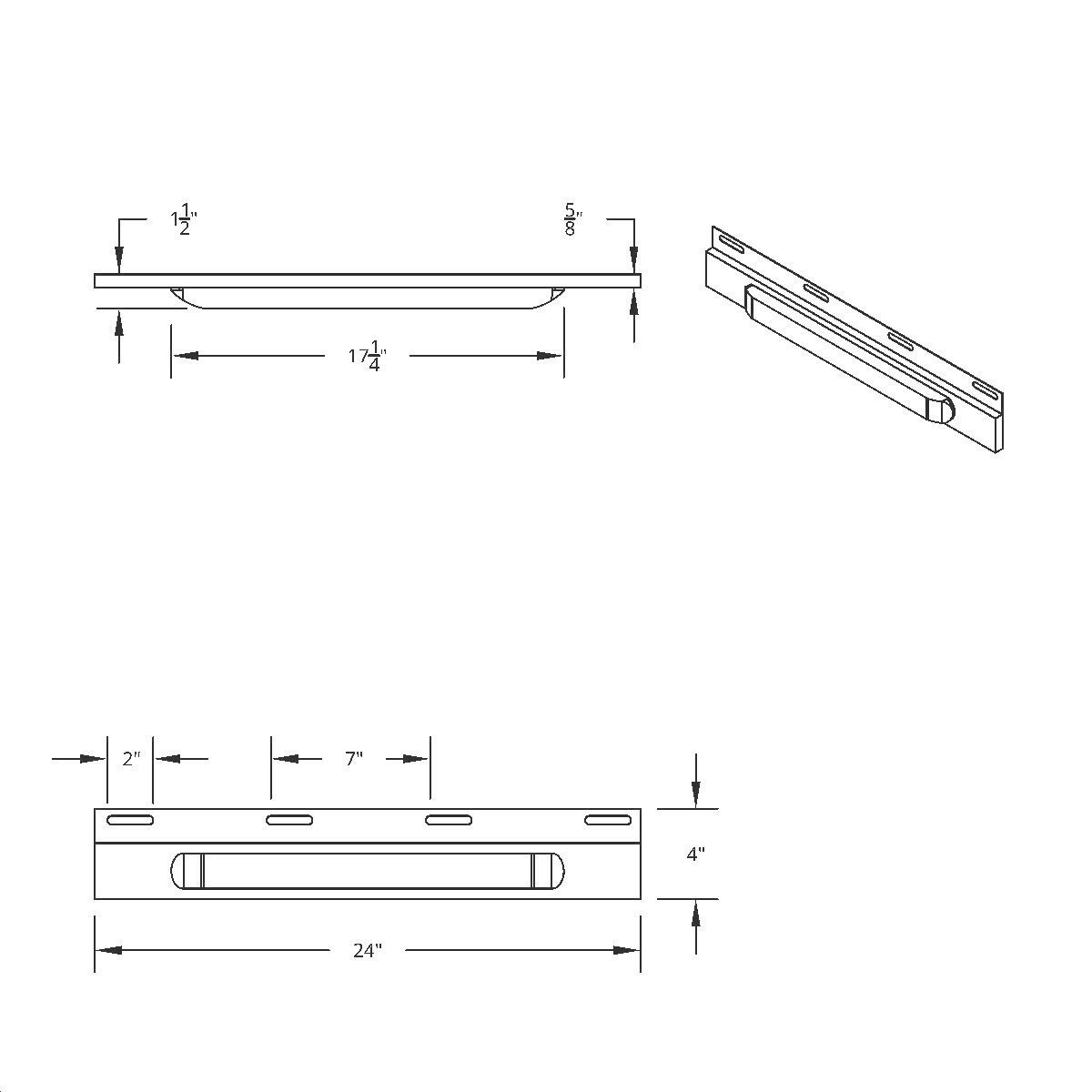 Stainless Top Mud Flap Plate With 11 LED 17" Light Bar - Amber LED/Clear Lens (Each) - Thumbnail 2