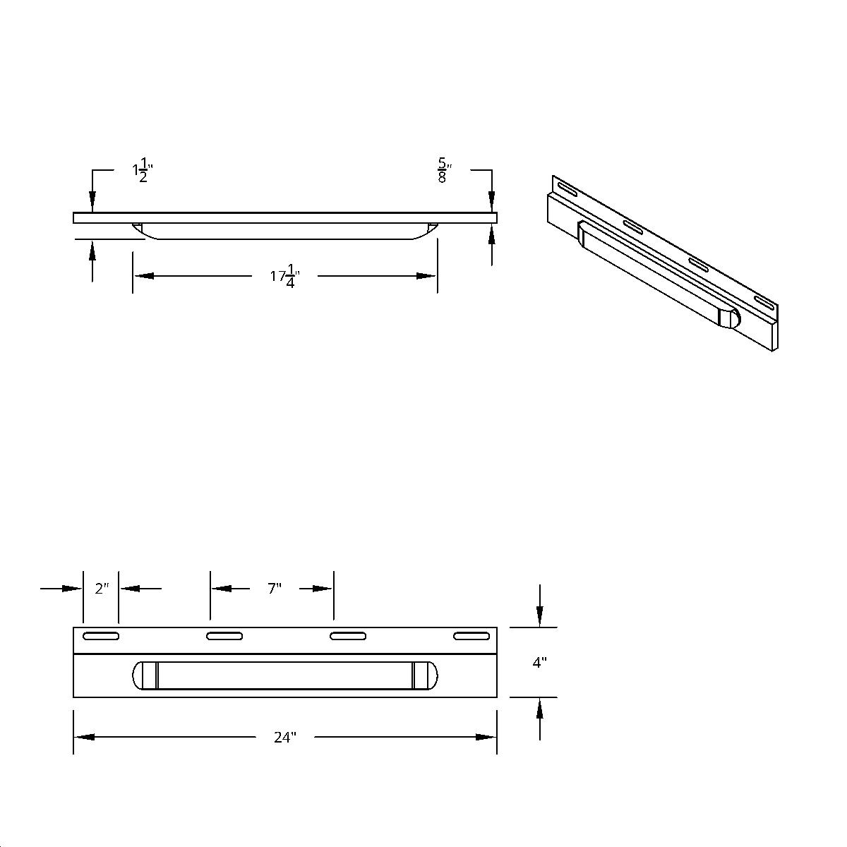 Stainless Top Mud Flap Plate With 11 LED 17" Light Bar - Red LED/Clear Lens (Each) - Thumbnail 2