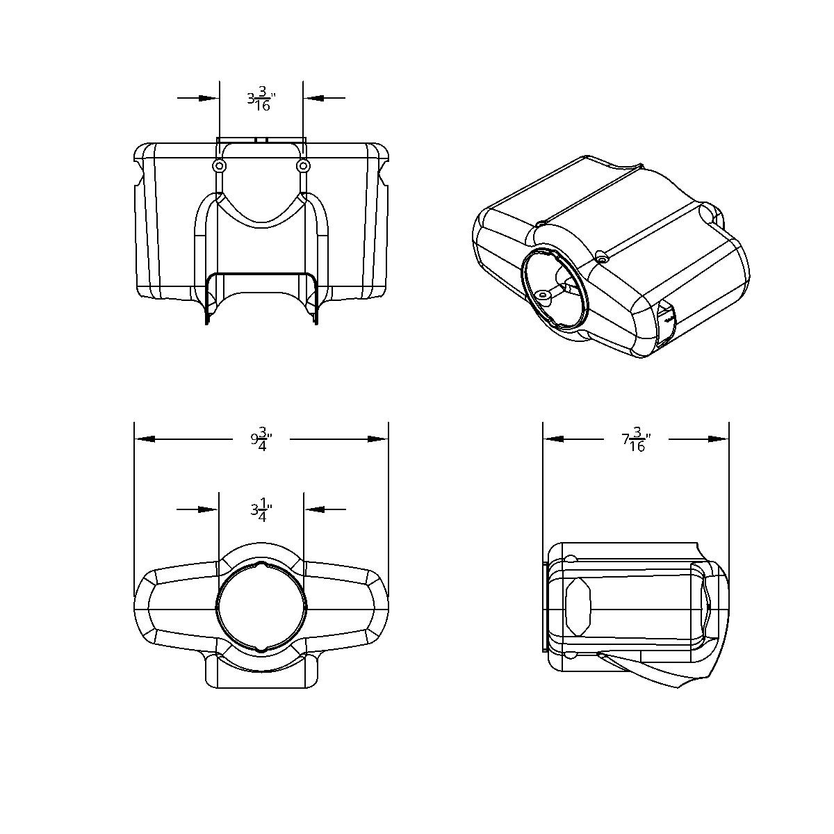 Chrome Plastic Upper Steering Column Cover For Peterbilt 379/378 (1998-2005), 335 (2005-2010), 330 (2000-2010) - Thumbnail 10