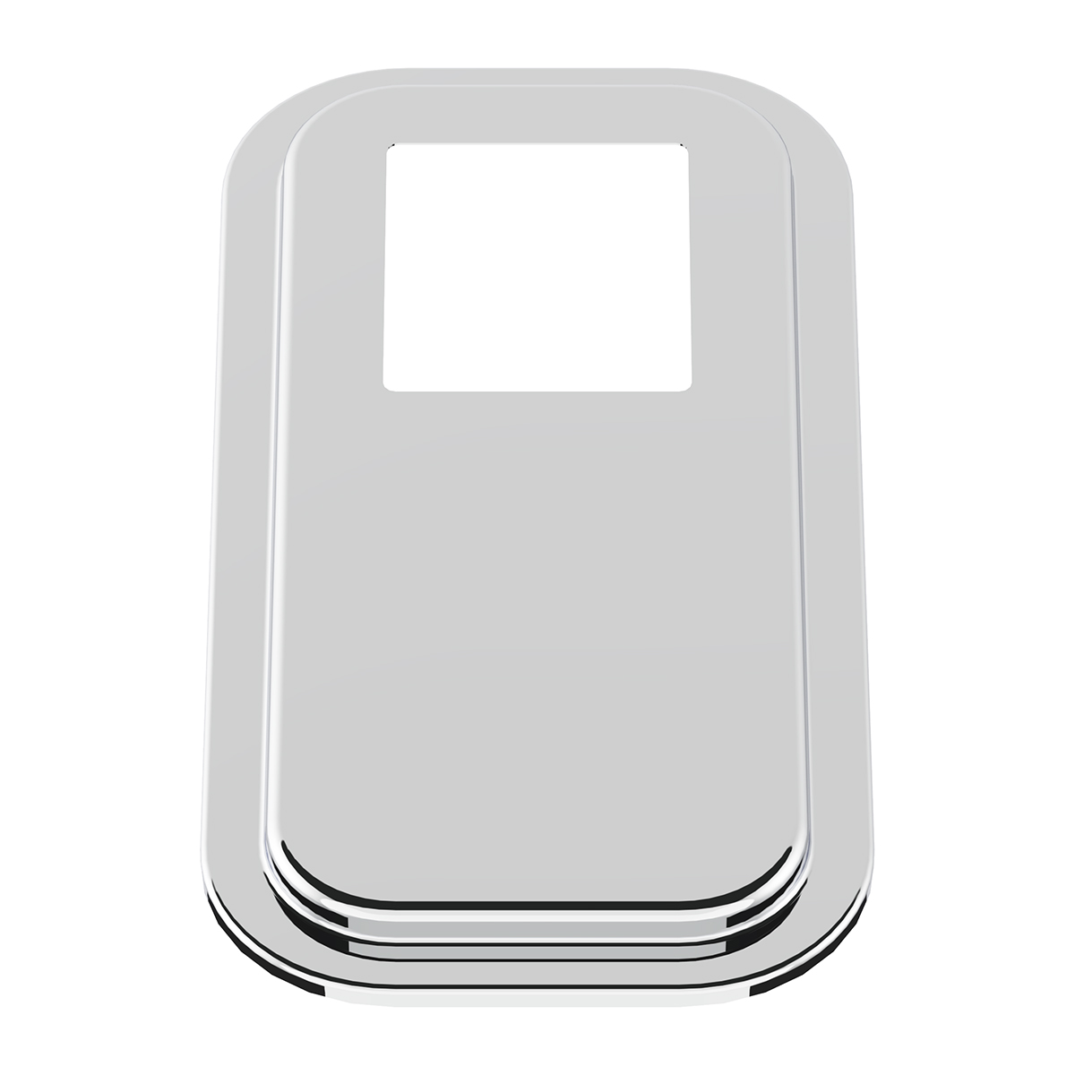 Peterbilt Stainless Steel Shift Plate Cover - Extended Hood - Thumbnail 2