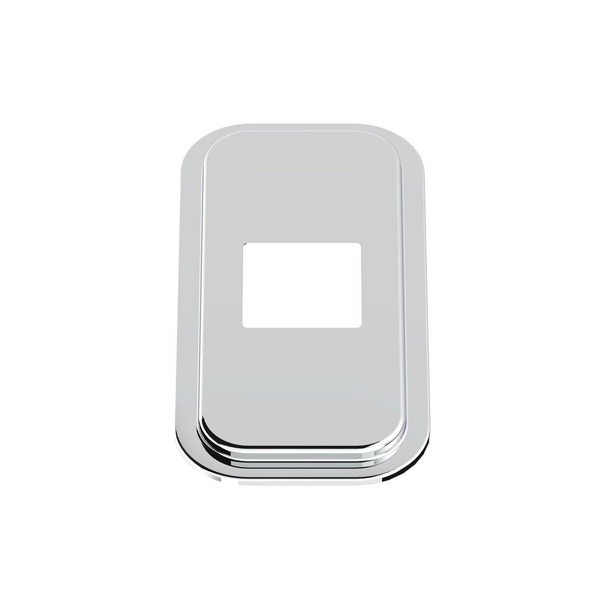 Peterbilt Stainless Steel Shift Plate Cover - 4-7/8" x 4-13/16" Opening - Thumbnail 2