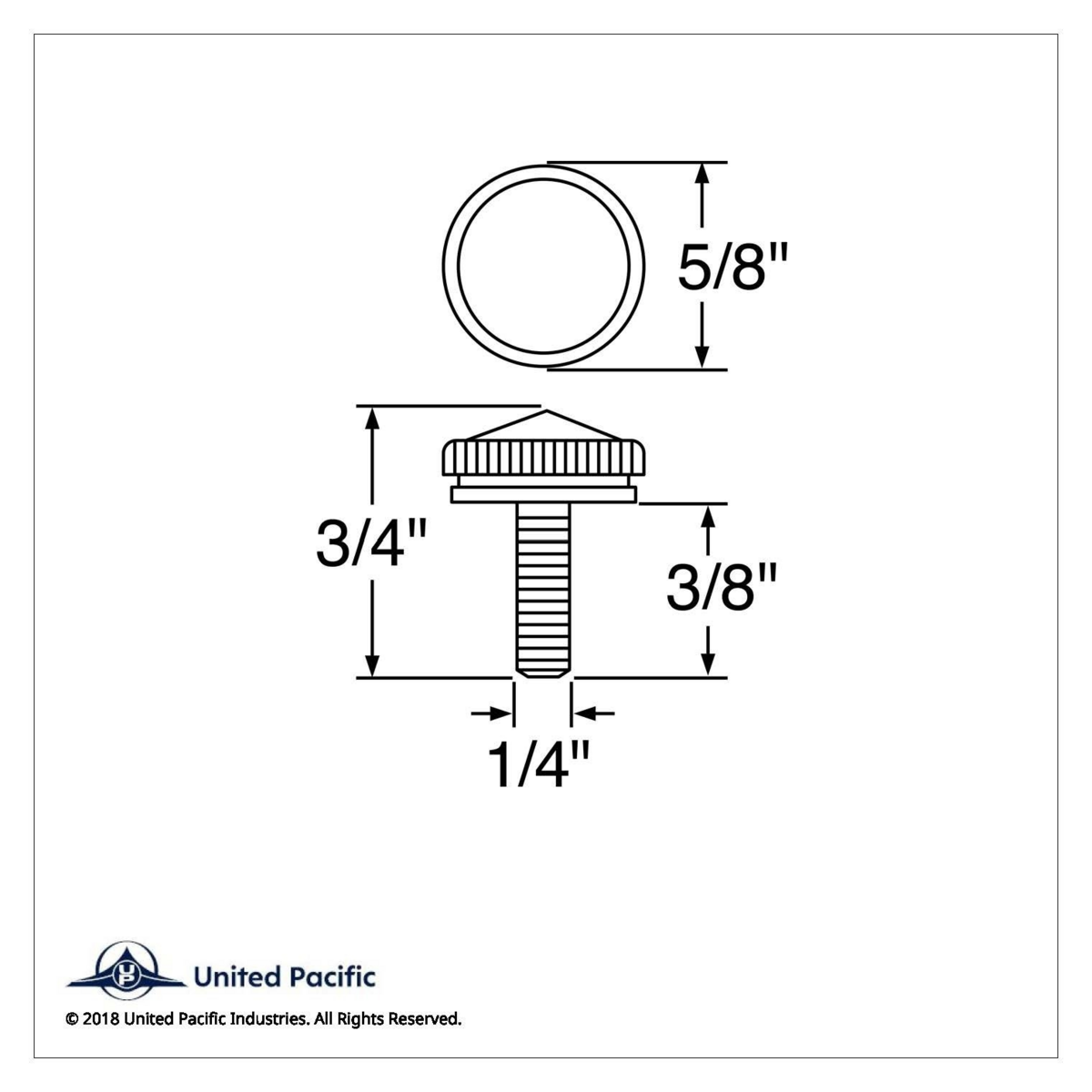 6mm CB Mounting Bolt With Red Crystal (2-Pack) - Thumbnail 2