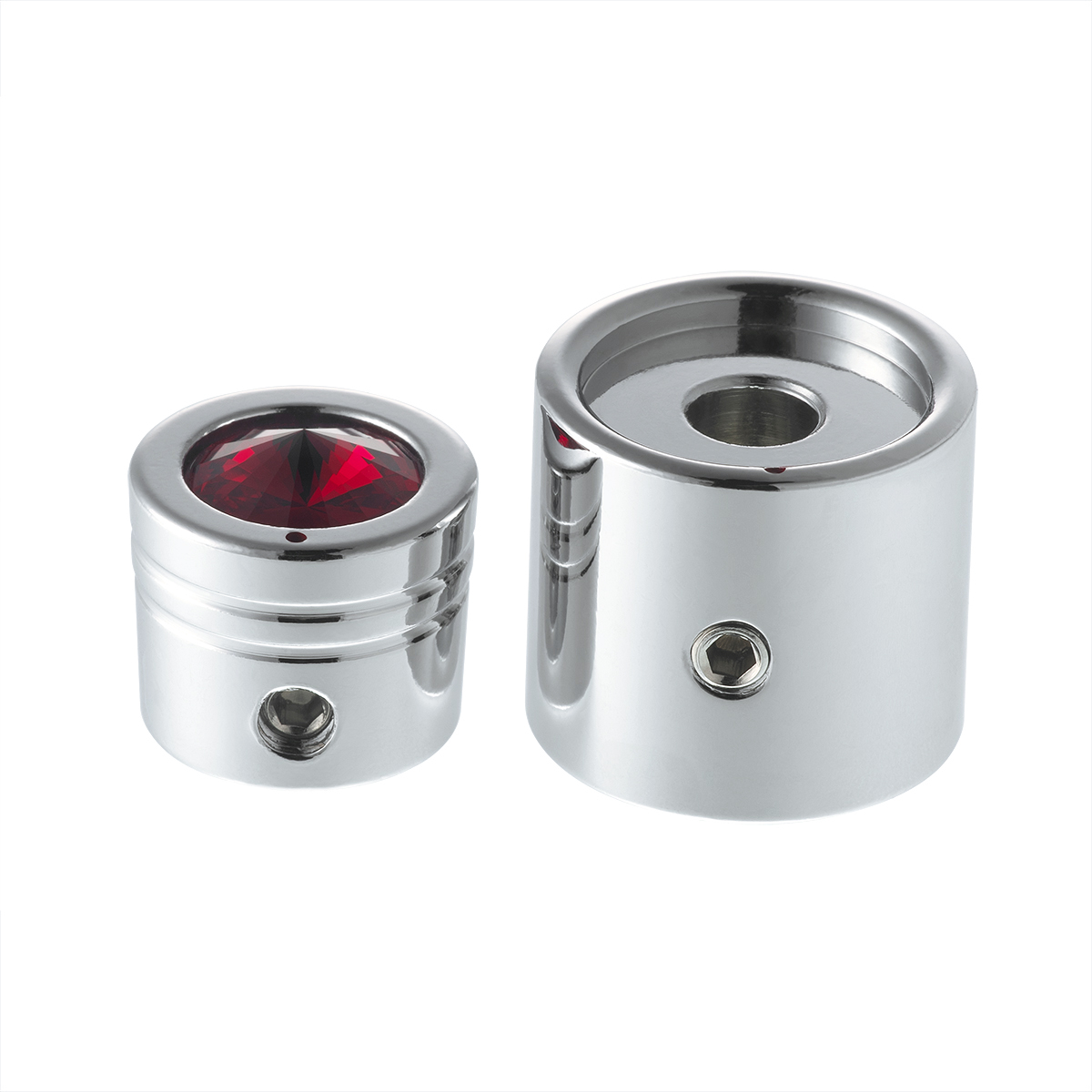 CB On/Off/Volume/Squelch Knob - Red Crystal - Thumbnail 2