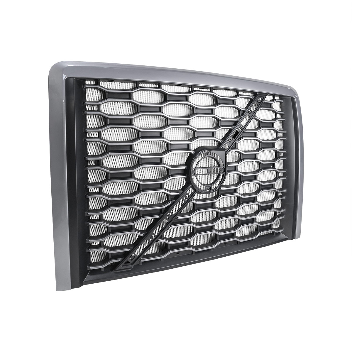 Grille With Bug Screen For 2018-2024 Volvo VNL-Silver - Thumbnail 2