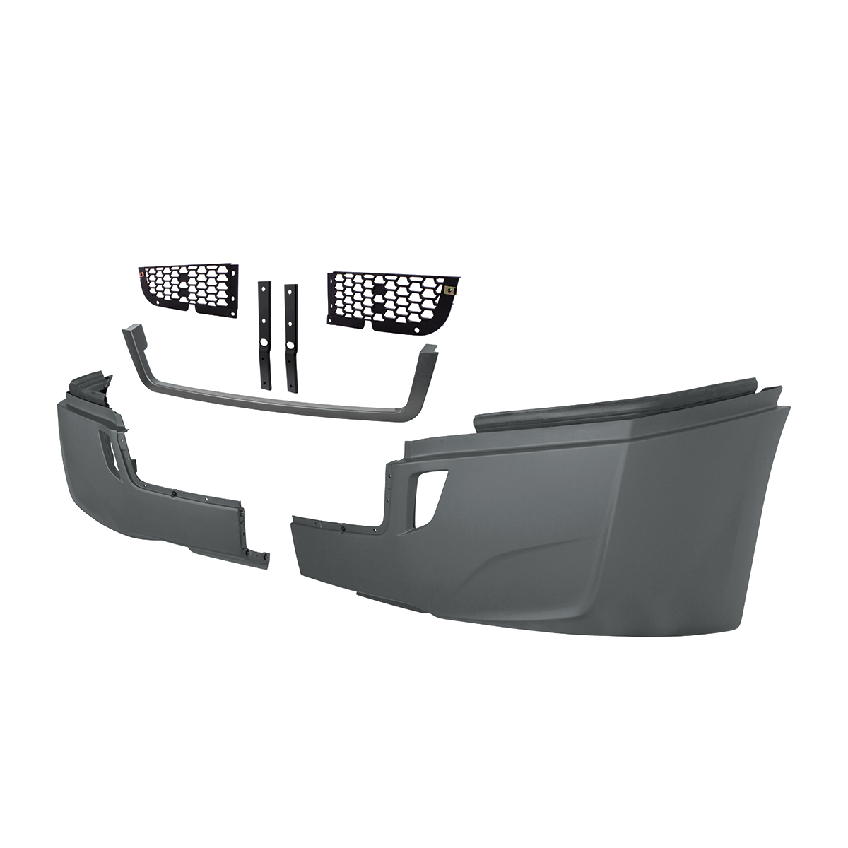 5-Piece Bumper Kit Without Fog Light Opening For 2018-2024 Freightliner Cascadia - Thumbnail 2