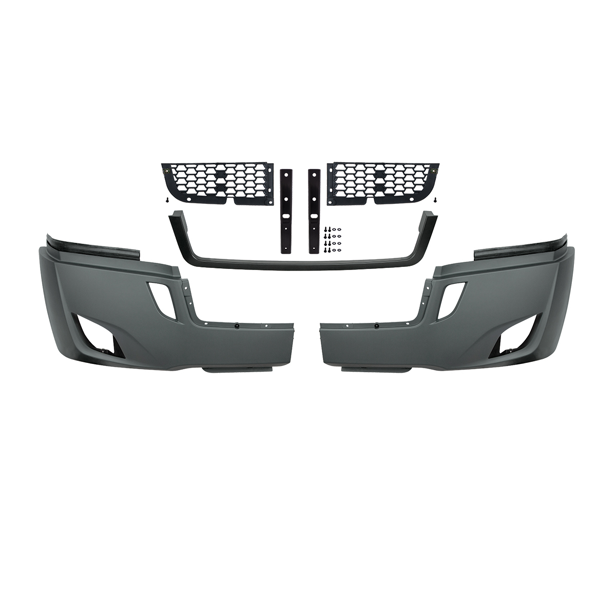 5-Piece Bumper Kit With Fog Light Opening For 2018-2024 Freightliner Cascadia - Thumbnail 4