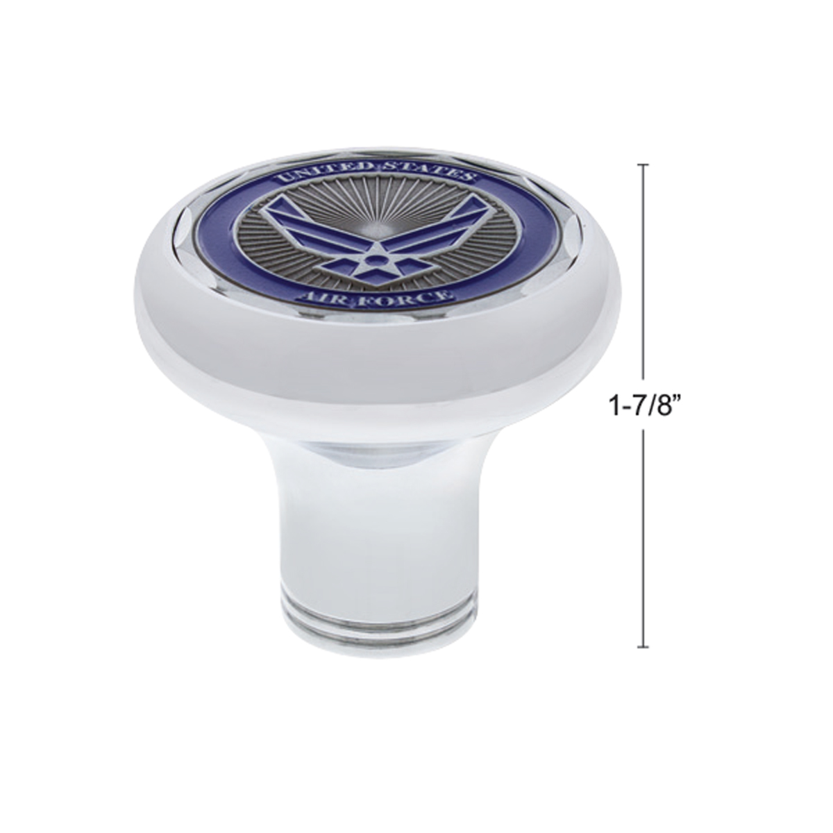 Deluxe Military Medallion Air Valve Knobs - Air Force - Thumbnail 5