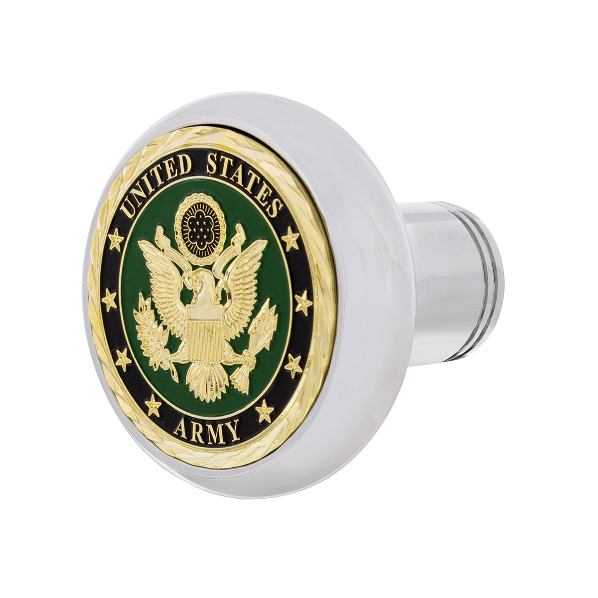 Deluxe Military Medallion Air Valve Knobs - Army - Thumbnail 2