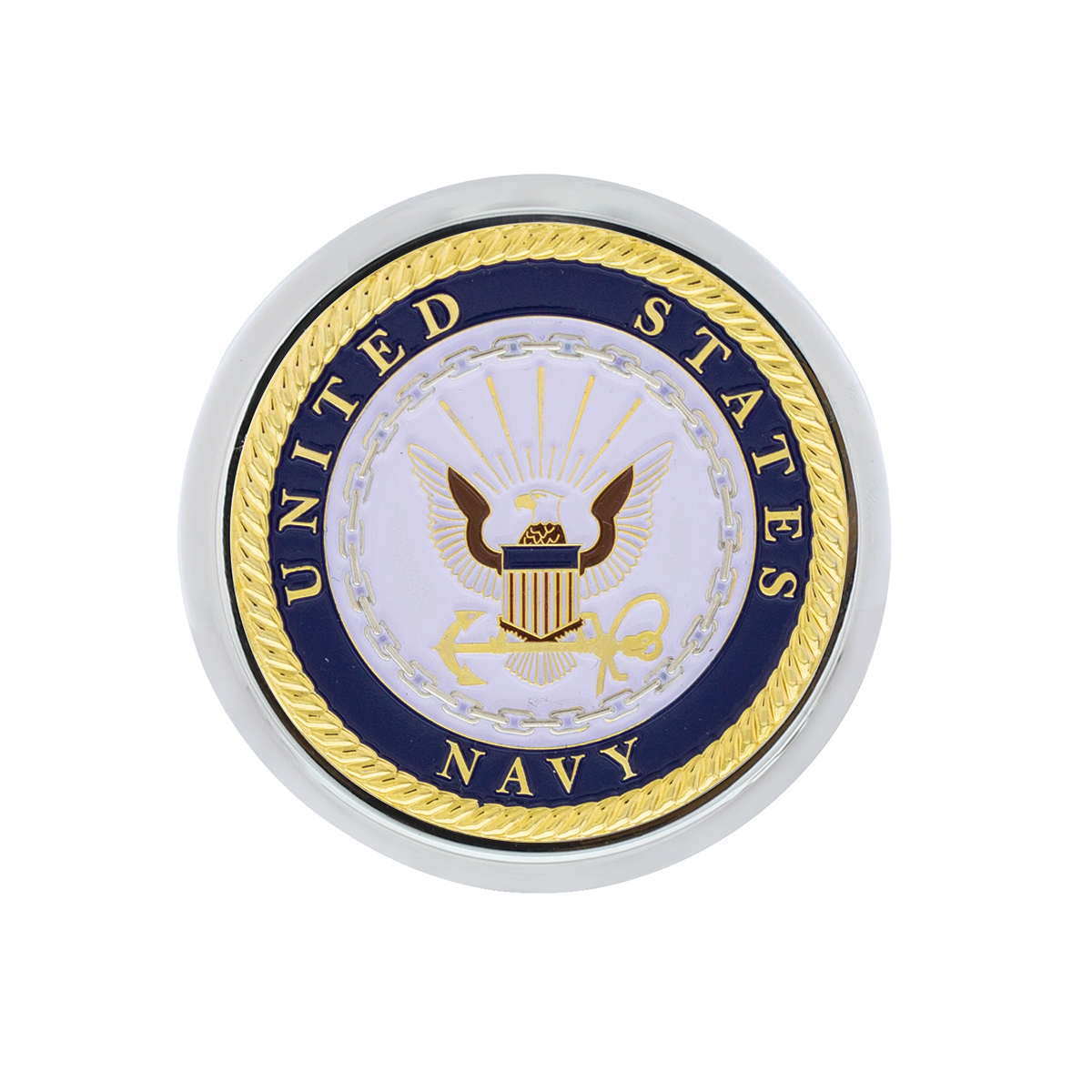 Deluxe Military Medallion Air Valve Knobs - Navy - Thumbnail 3
