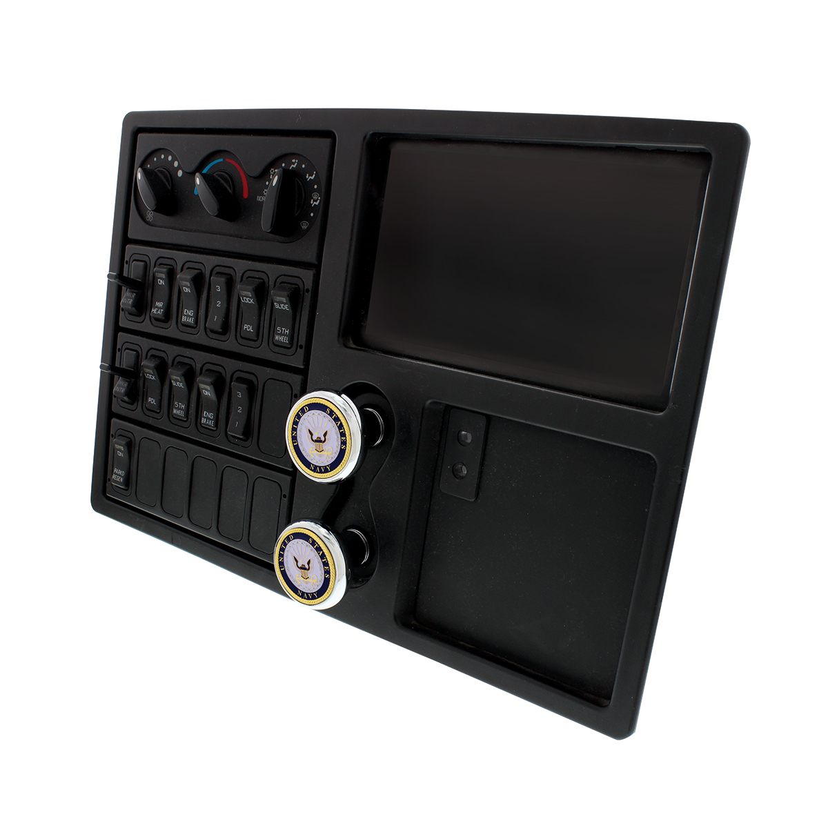 Deluxe Military Medallion Air Valve Knobs - Navy - Thumbnail 4