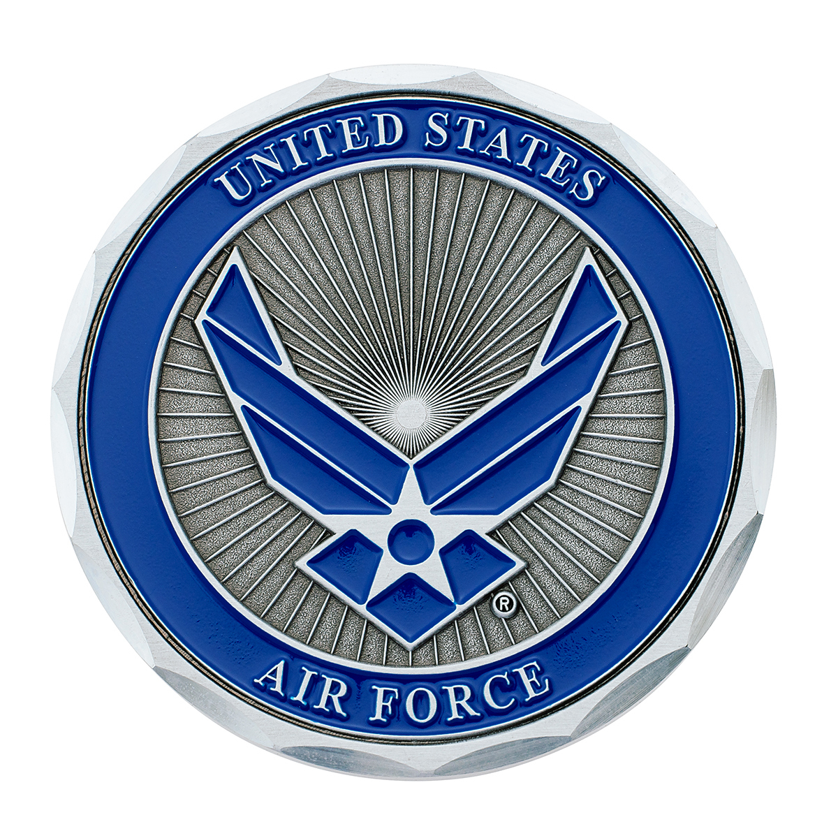1-3/4" U.S. Military Adhesive Metal Medallion - Air Force - Thumbnail 3