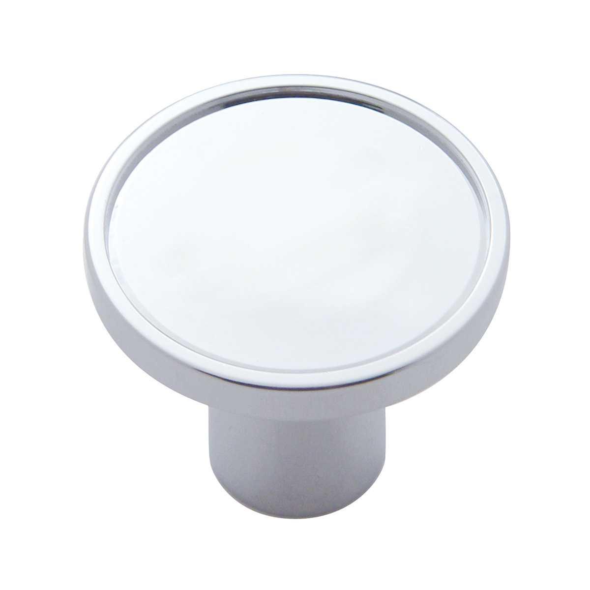 "Tractor" Chrome Aluminum Screw-On Air Valve Knob With Multi Color Glossy Sticker - Thumbnail 2