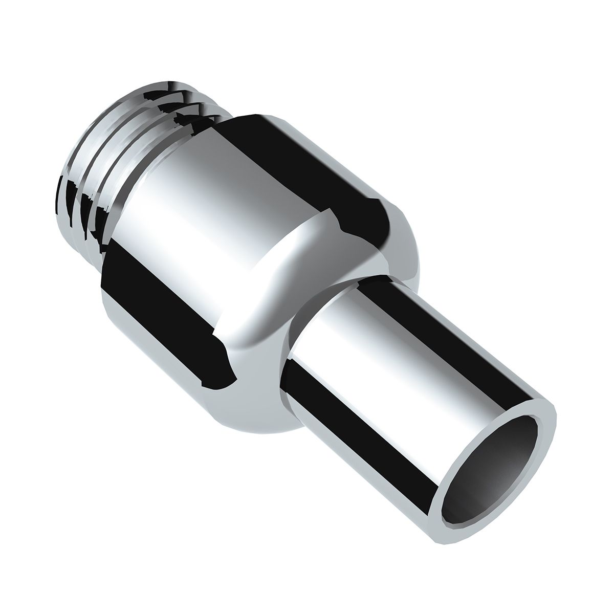 Chrome Aluminum Air Valve Adapter With M30X3.5 Threads