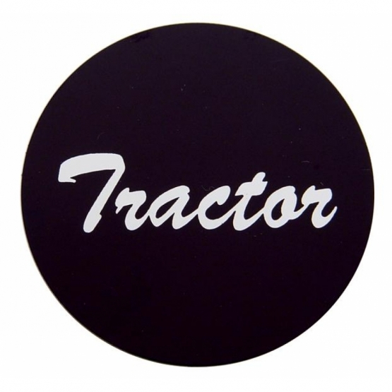 "Tractor" Aluminum Air Valve Knob Sticker Only - Black