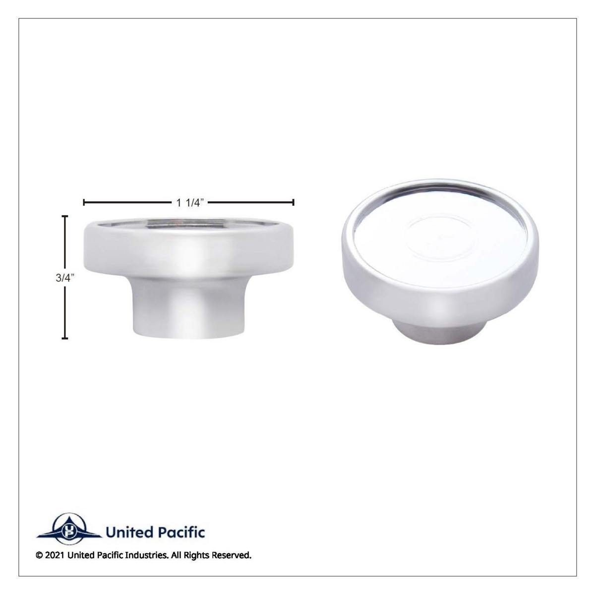 Chrome Dash Knob - Knob Only - Thumbnail 3