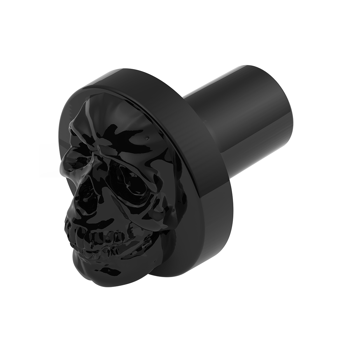 Skull Air Valve Knob - Black - Thumbnail 2