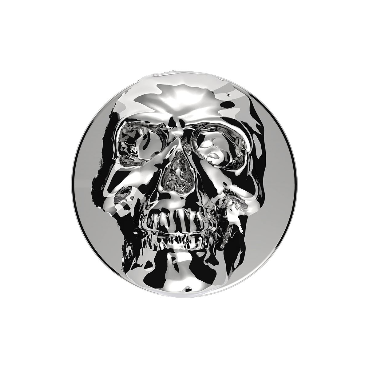 Skull Air Valve Knob - Chrome