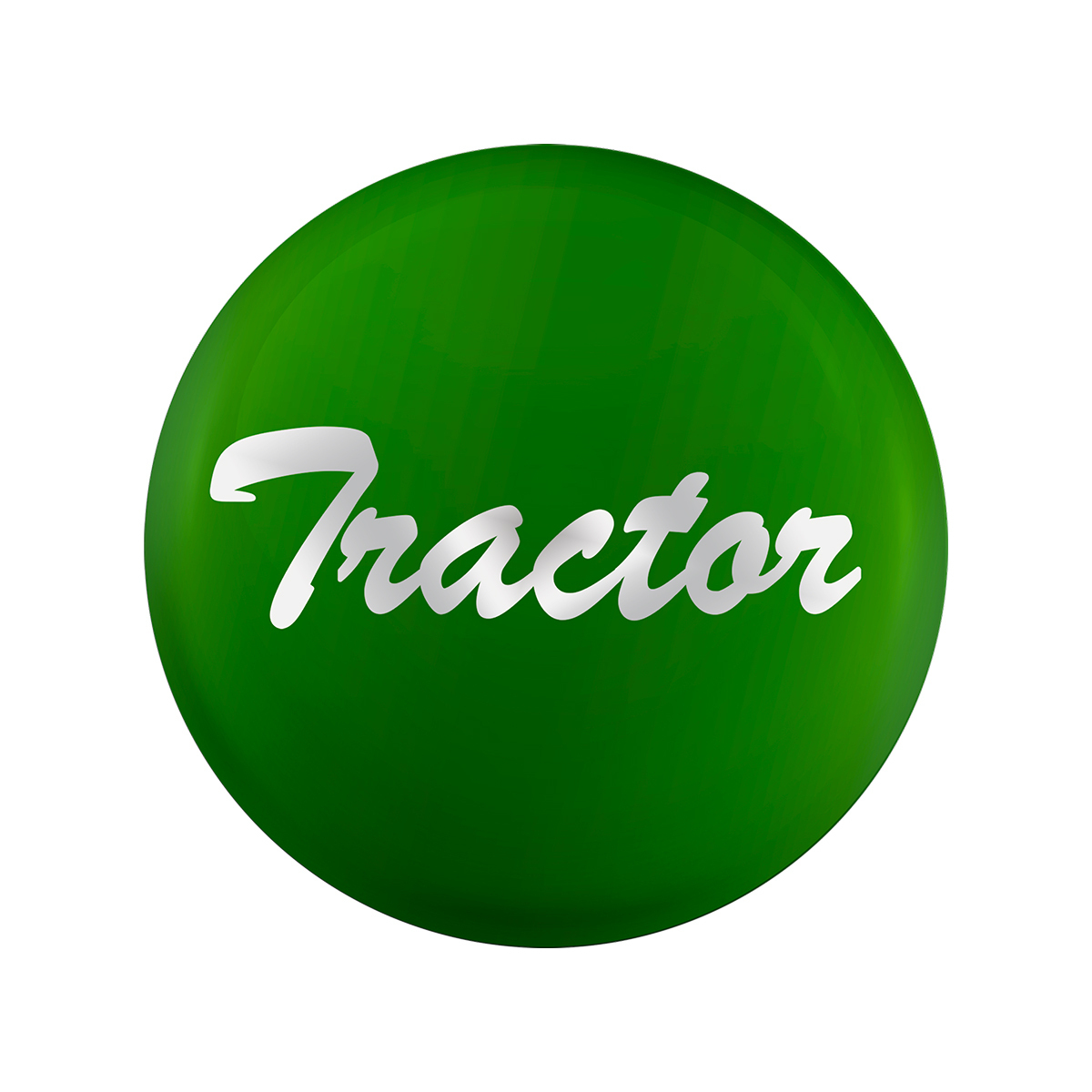 "Tractor" Glossy Air Valve Knob Candy Color Sticker - Emerald Green - Thumbnail 4